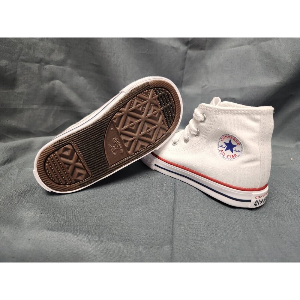 Converse Toddlers Chuck Taylor All Star Hi Lace Up White Size 9 NEW NO BOX! - Picture 2 of 10